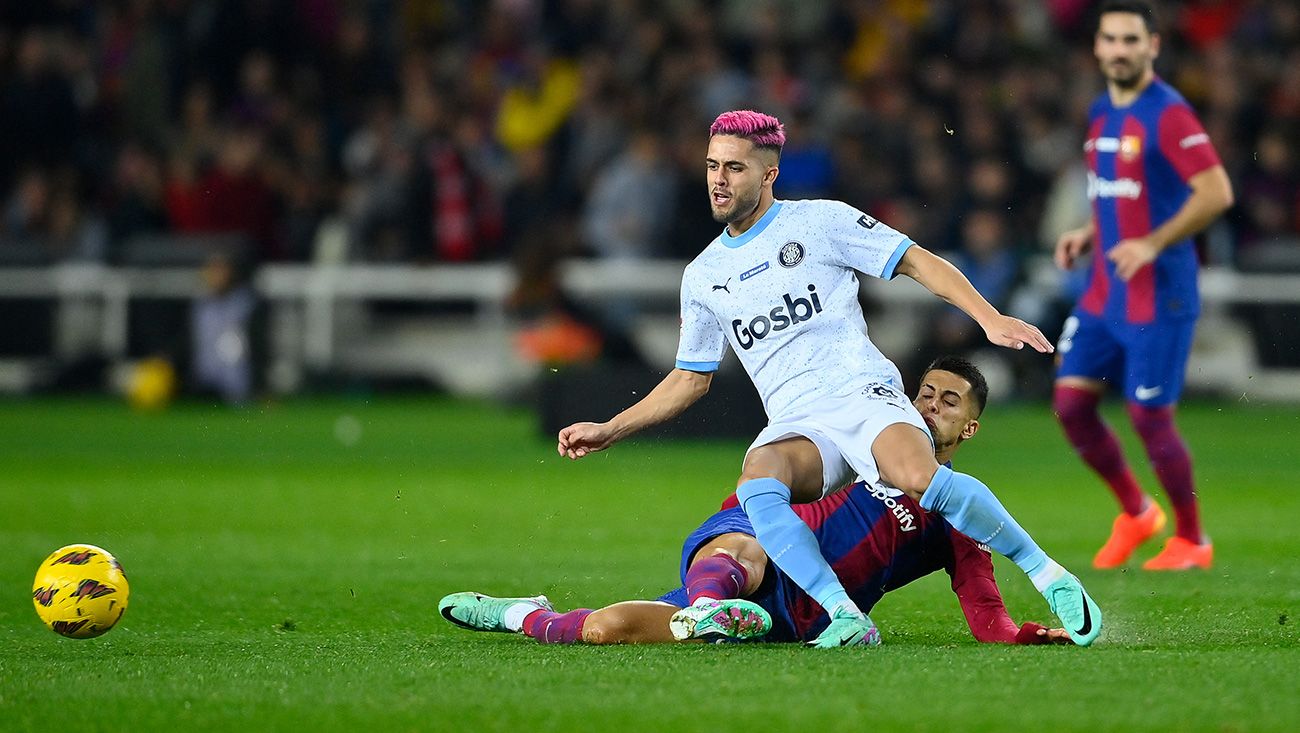 Yan Couto en el Barça-Girona