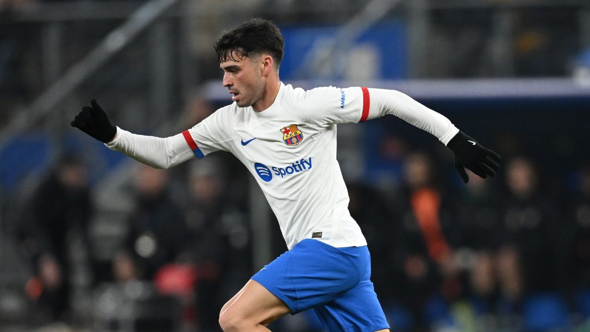Pedri en un partido del FC Barcelona