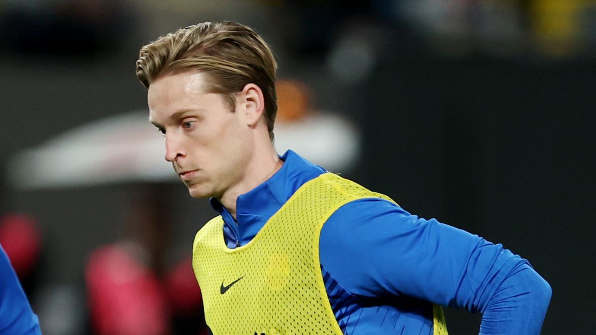 Frenkie de Jong en la previa de la disputa de las semifinales de la Supercopa de España