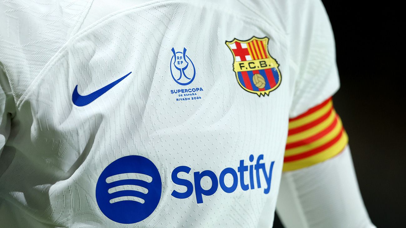 Camiseta del Barça en la Supercopa de España