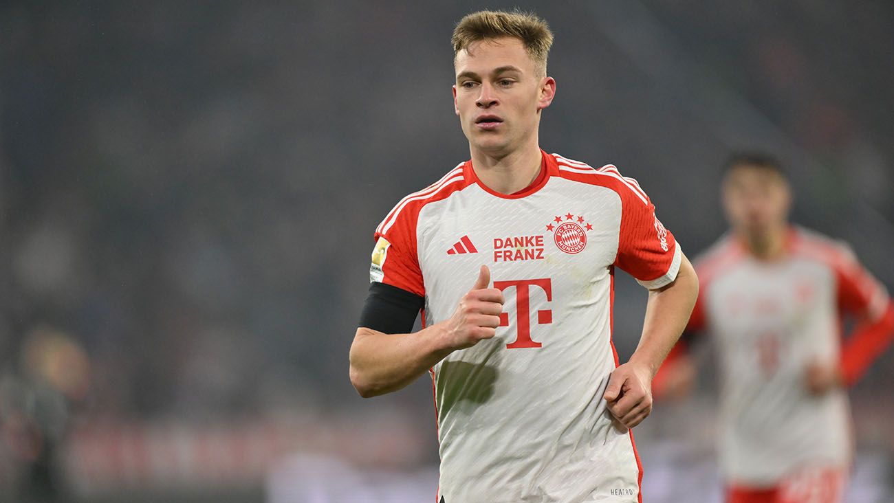 Joshua Kimmich en un partido con el Bayern Múnich