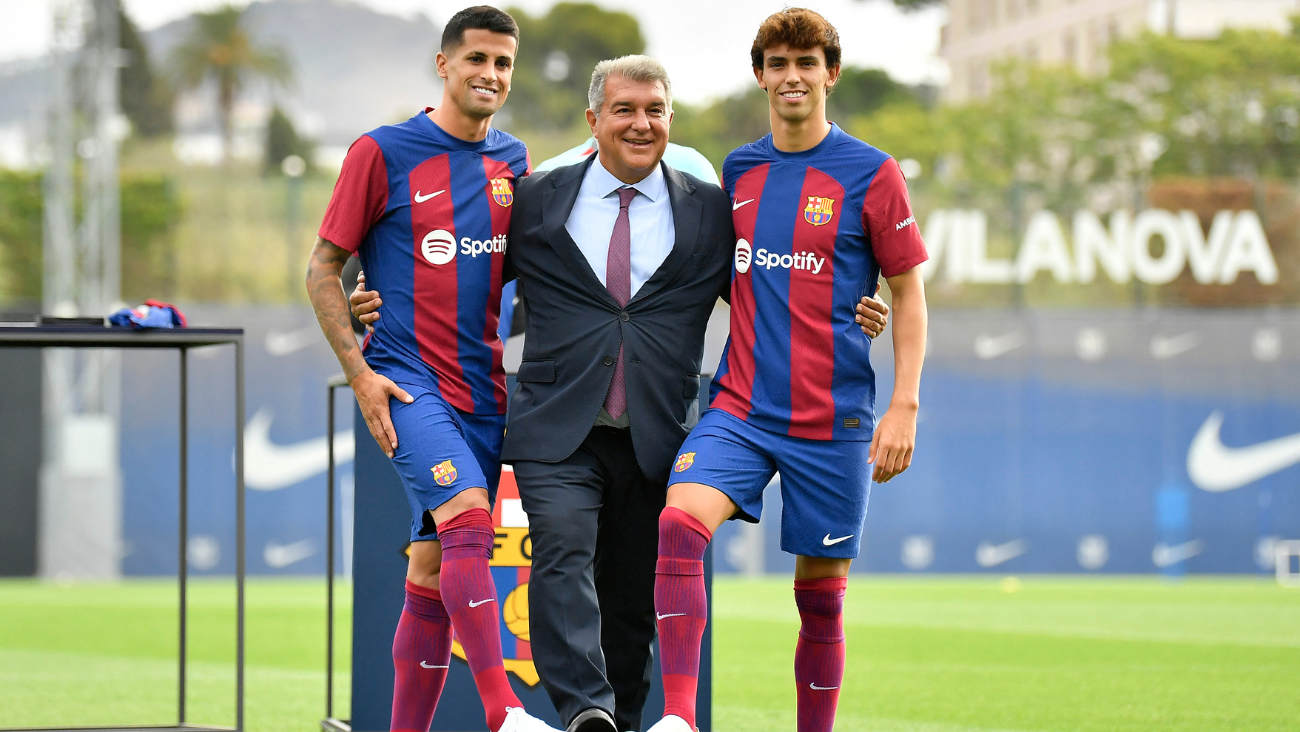 Joao Cancelo y Joao Félix, dos de las incorporaciones del Barça en la 'era Laporta'