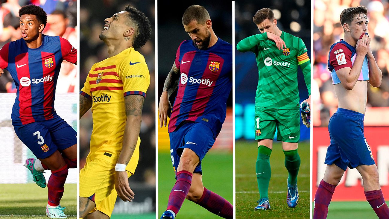 Balde, Raphinha, Iñigo, Ter Stegen y Gavi