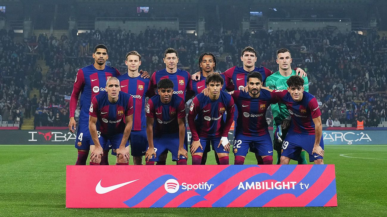 The eleven of FC Barcelona against Villarreal (3-5)