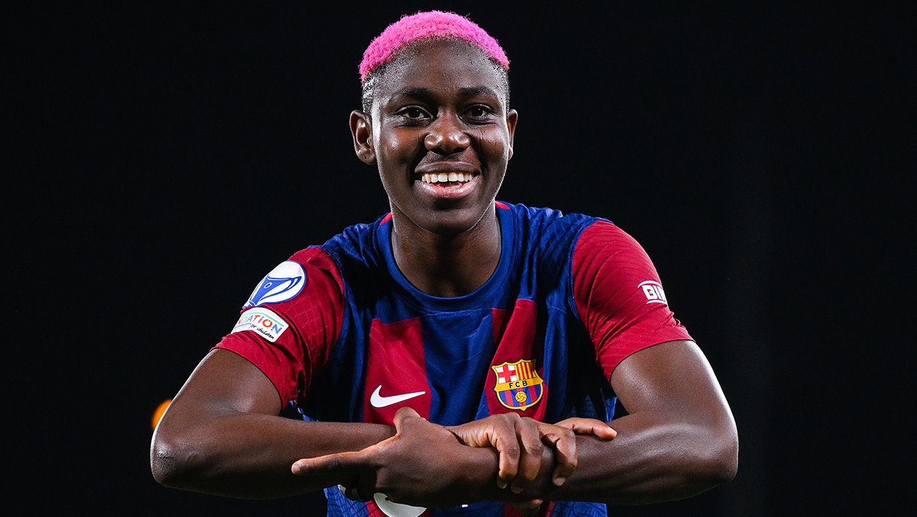 Asisat Oshoala con el Barça Femení