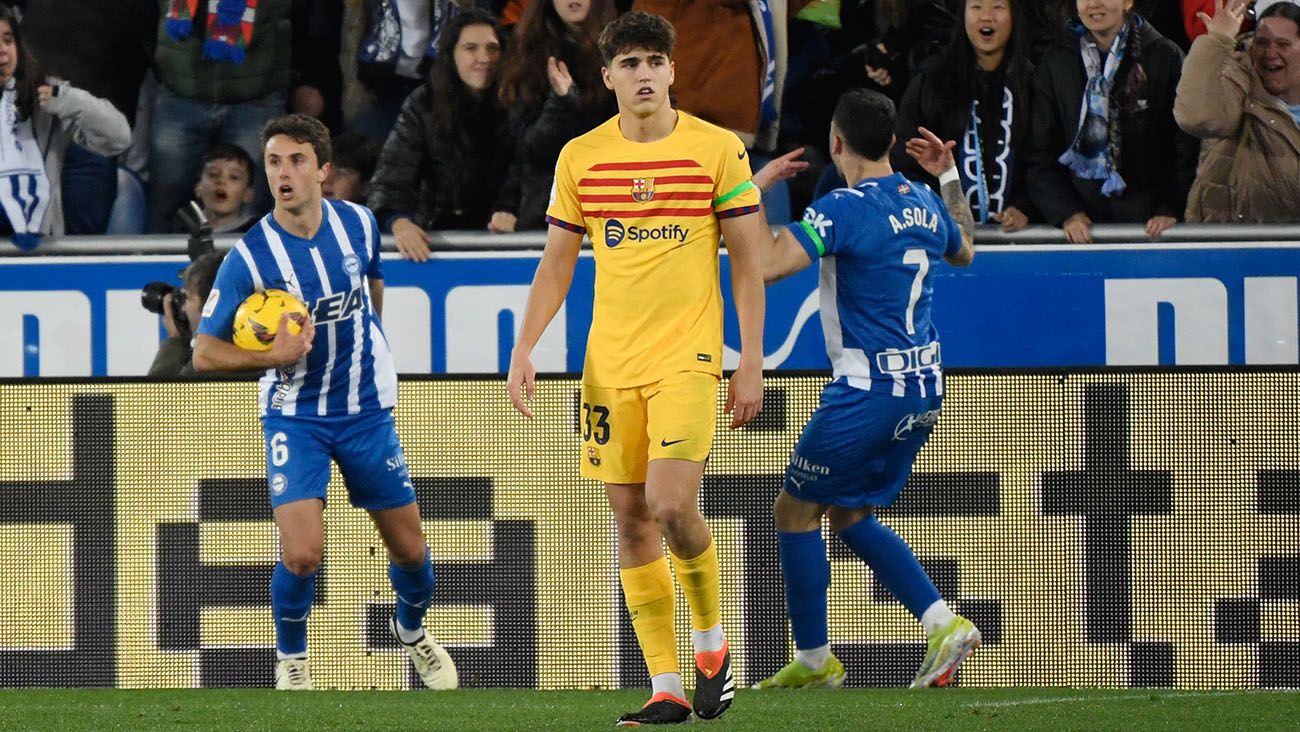 Pau Cubarsí during Alavés-Barça (1-3)