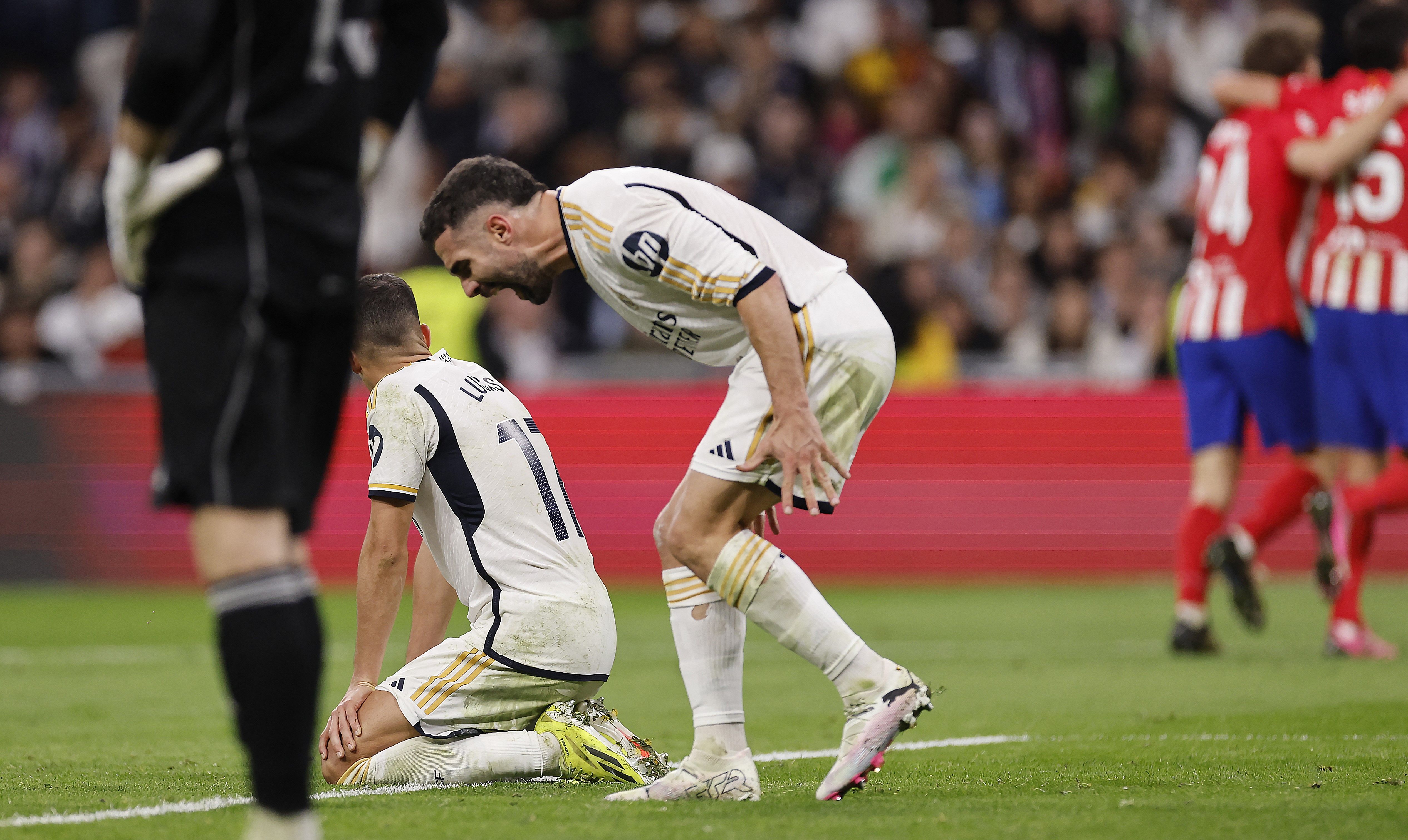 Carvajal lamenta el gol de Marcos Llorente