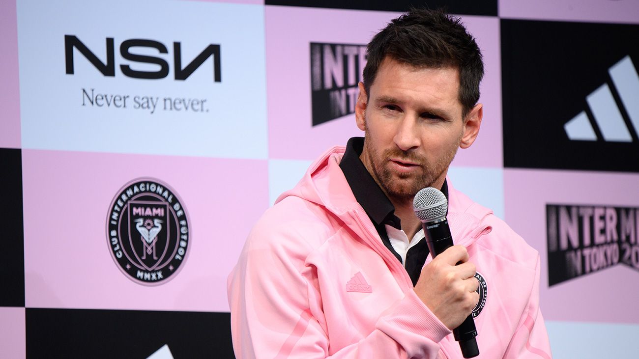 Messi en conferencia de prensa