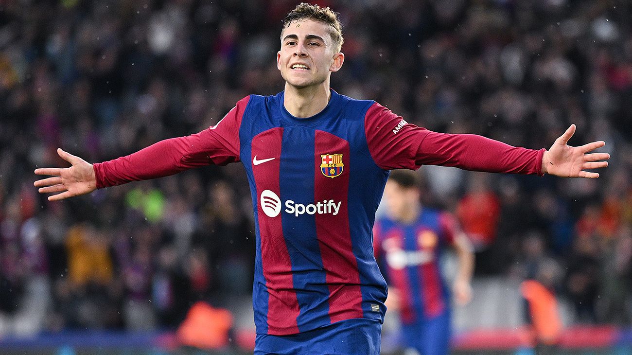 Fermín López celebrando su gol ante el Getafe