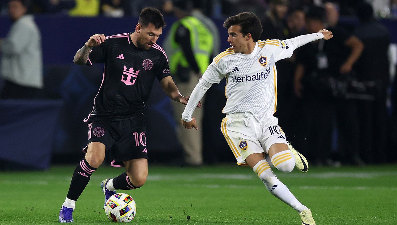 Leo Messi y Riqui Puig en un partido de la MLS