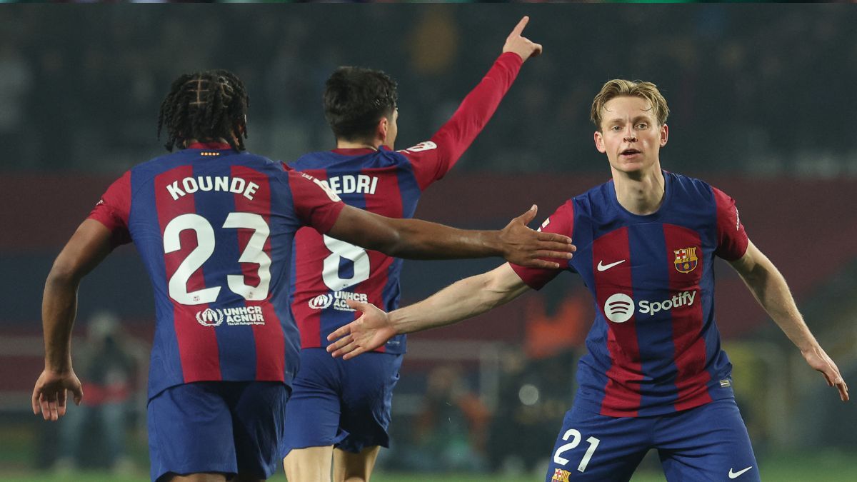 Koundé y Frenkie de Jong, jugadores del FC Barcelona