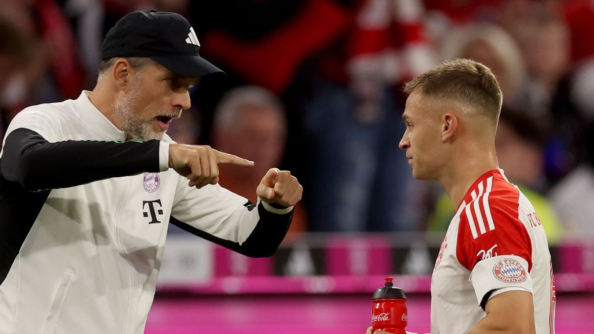 Thomas Tuchel y Joshua Kimmich en una imagen de archivo