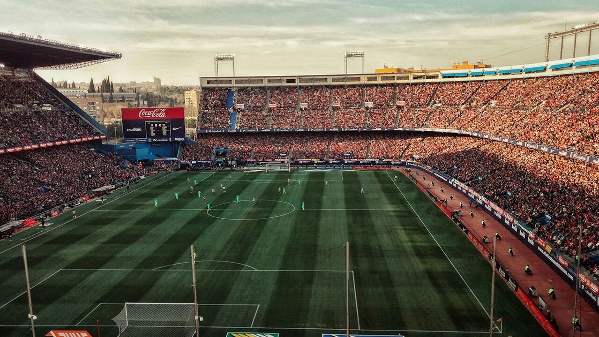 Un estadio de fútbol