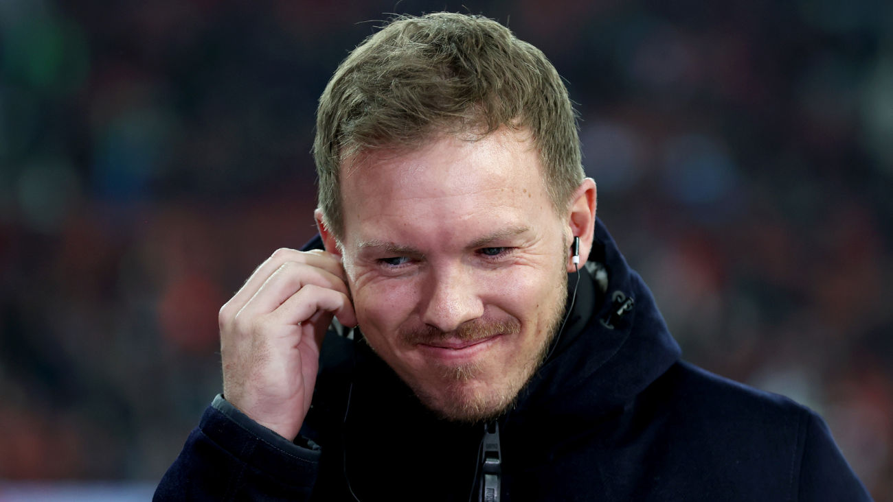 Julian Nagelsmann en el duelo entre el Bayer Leverkusen y el Bayern Múnich en la Bundesliga