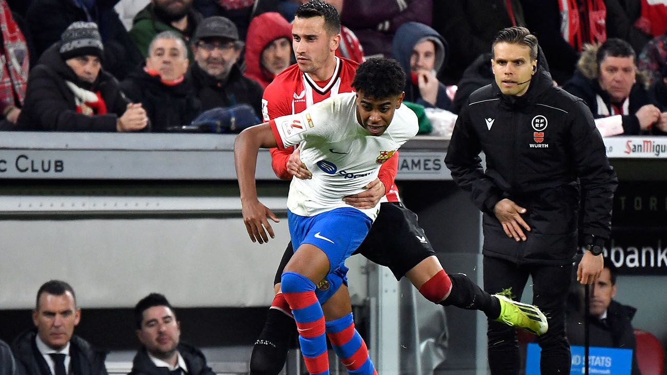 Lamine Yamal durante el Athletic-Barça (0-0)