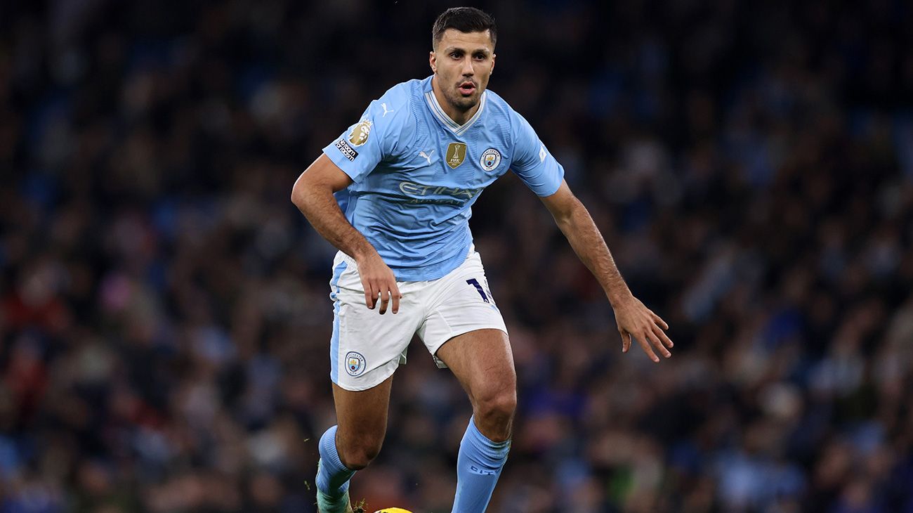 Rodri con el Manchester City