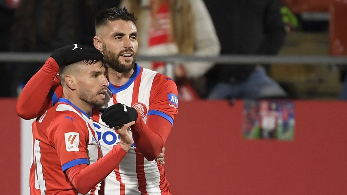 Portu ceelebra su gol contra el Osasuna