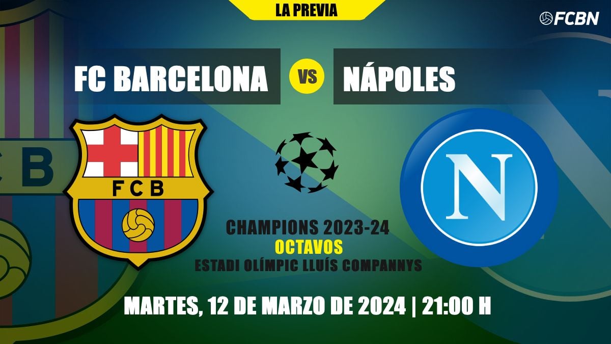 Previa del FC Barcelona vs Nápoles de Champions League