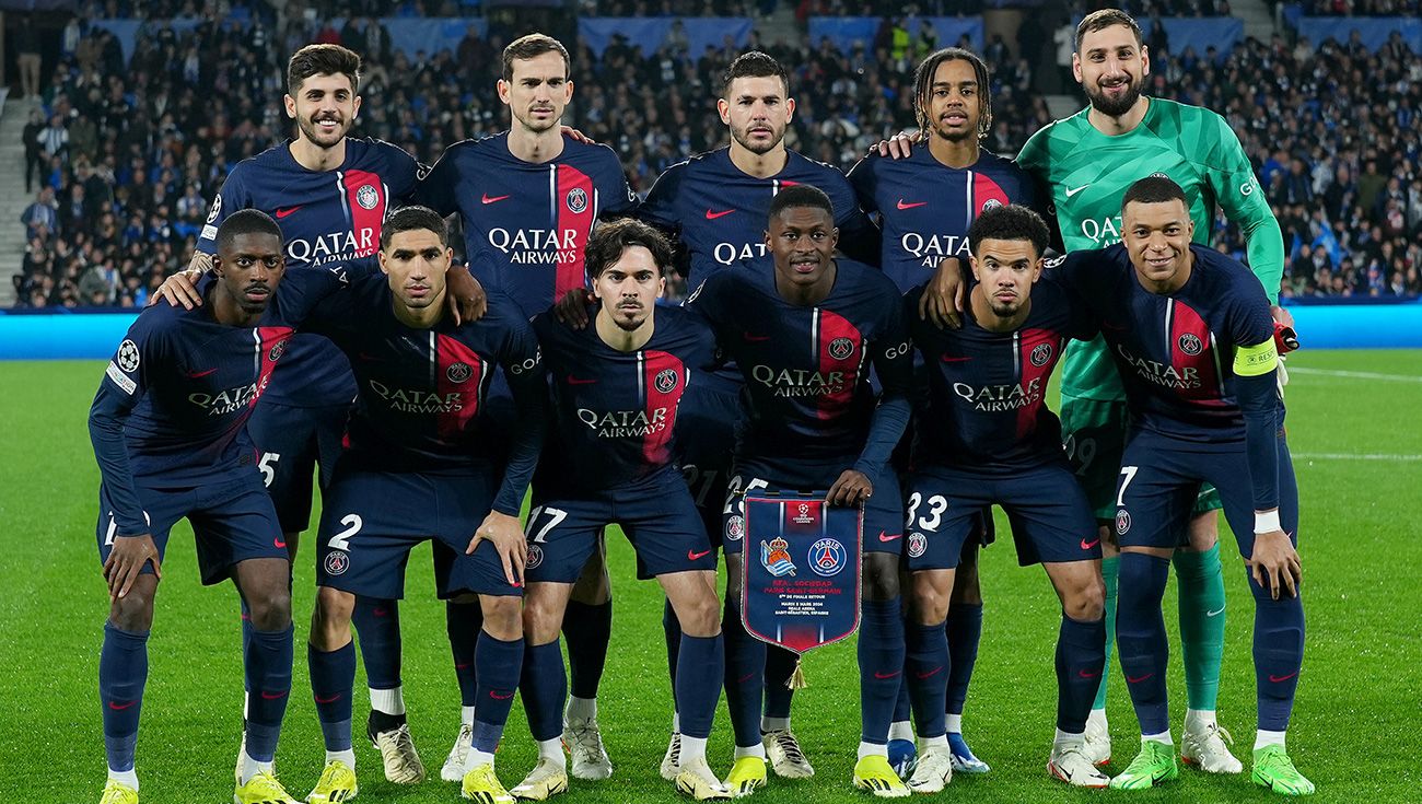 El XI del PSG ante la Real Sociedad