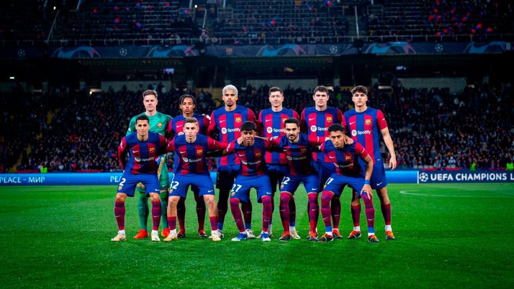 El XI del Barça antes de un partido El XI del Barça antes de un partido