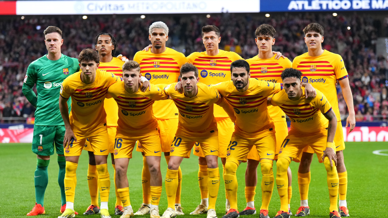 El XI titular del FC Barcelona ante el Atlético de Madrid en LaLiga