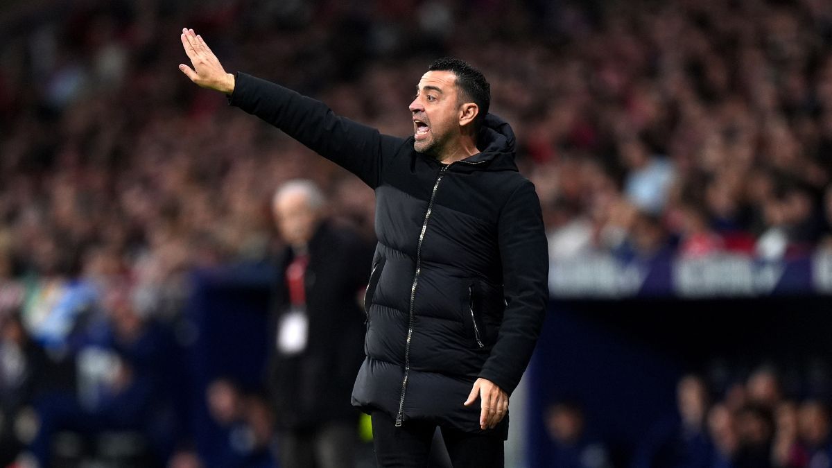 Xavi en el Cívitas Metropolitano