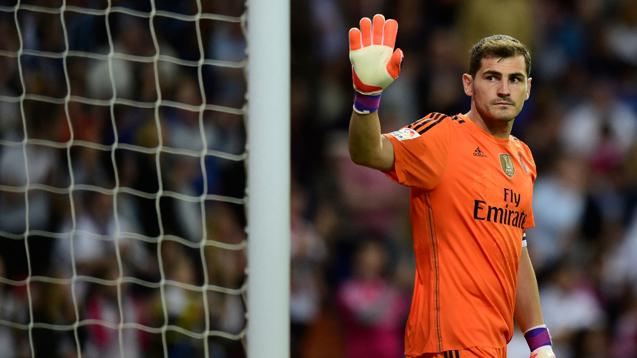 Iker Casillas en el duelo entre el Real Madrid y el Getafe CF en LaLiga