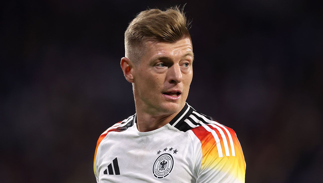 Toni Kroos en un partido con Alemania