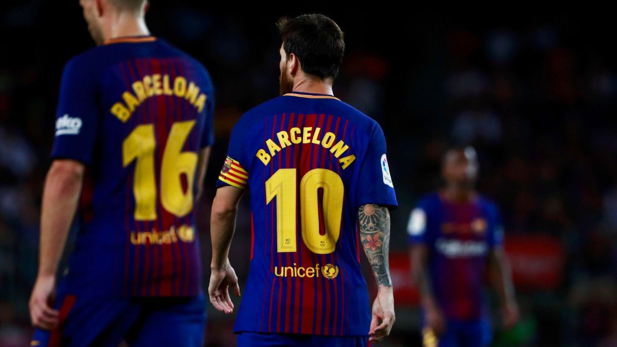 La camiseta del '10' del FC Barcelona