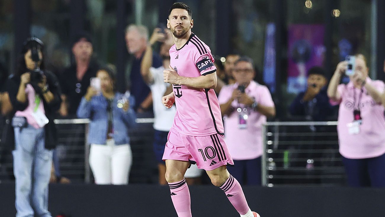 Leo Messi en el partido ante Colorado (2-2)