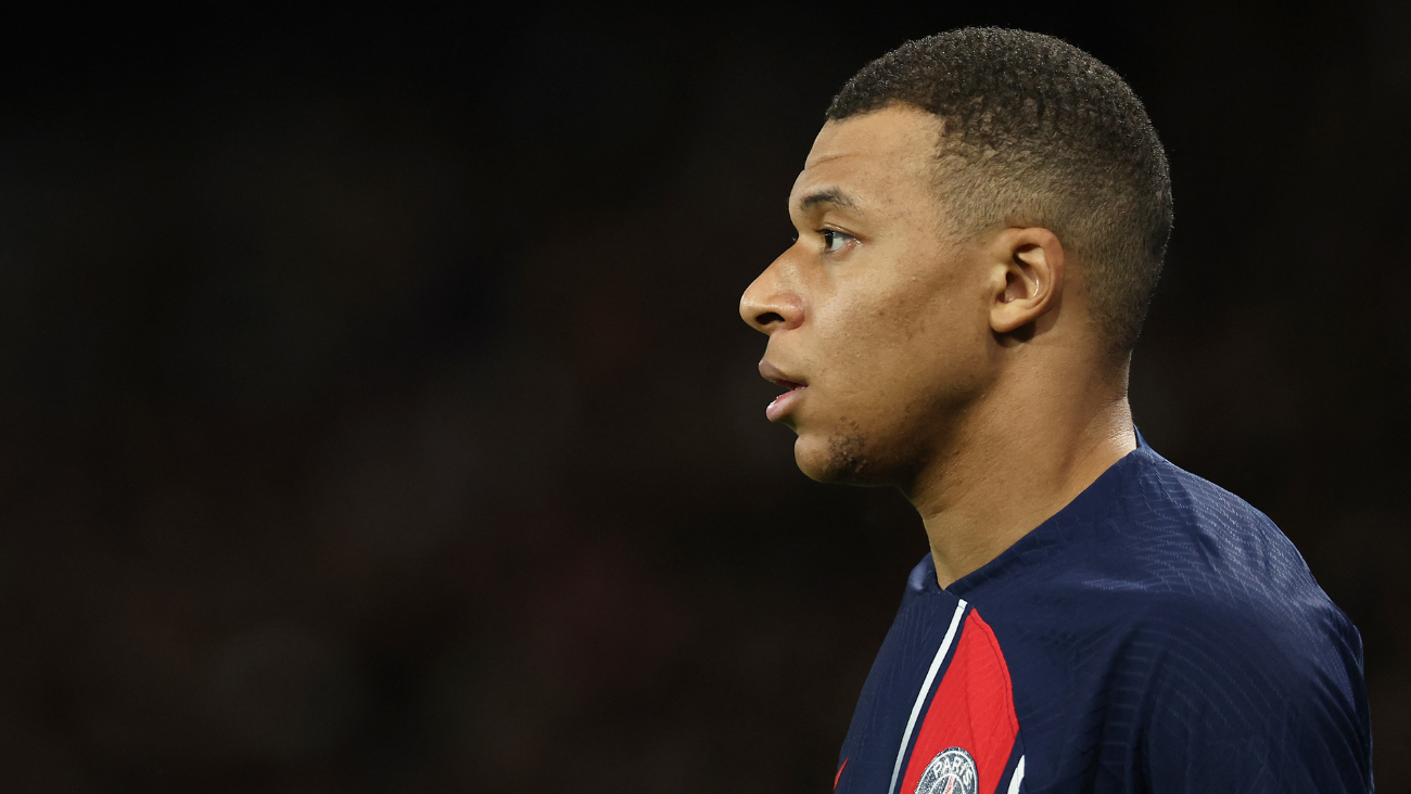 Kylian Mbappé en el duelo entre el PSG y el Clermont en la Ligue 1