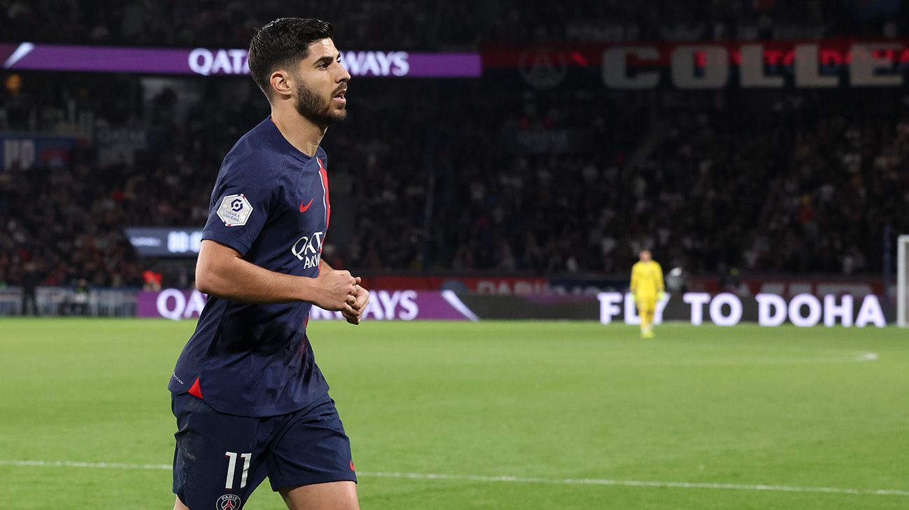 Marco Asensio, ante el Clermont
