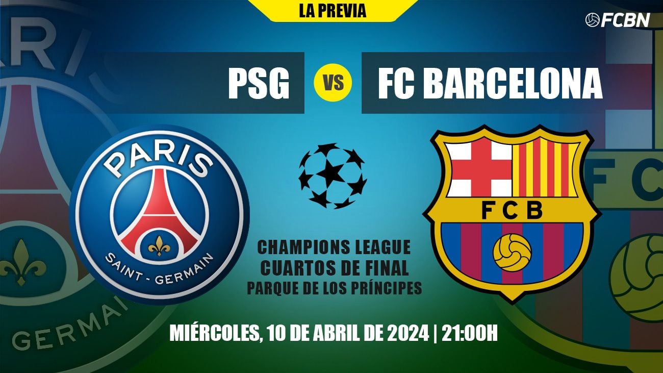 Previa del PSG vs FC Barcelona