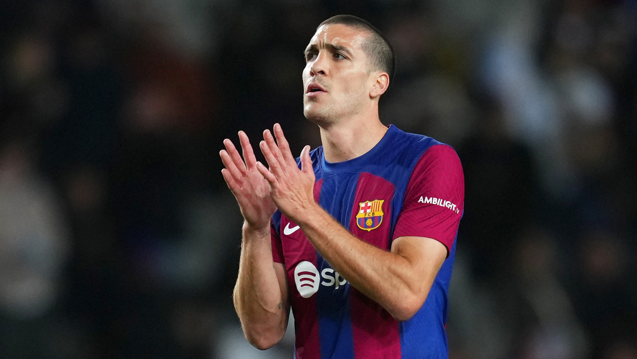 Oriol Romeu en el duelo entre el FC Barcelona y la UD Las Palmas en LaLiga EA Sports