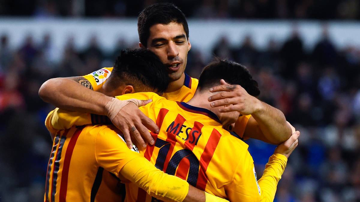 The trident of the FC Barcelona went back to sintonizarse