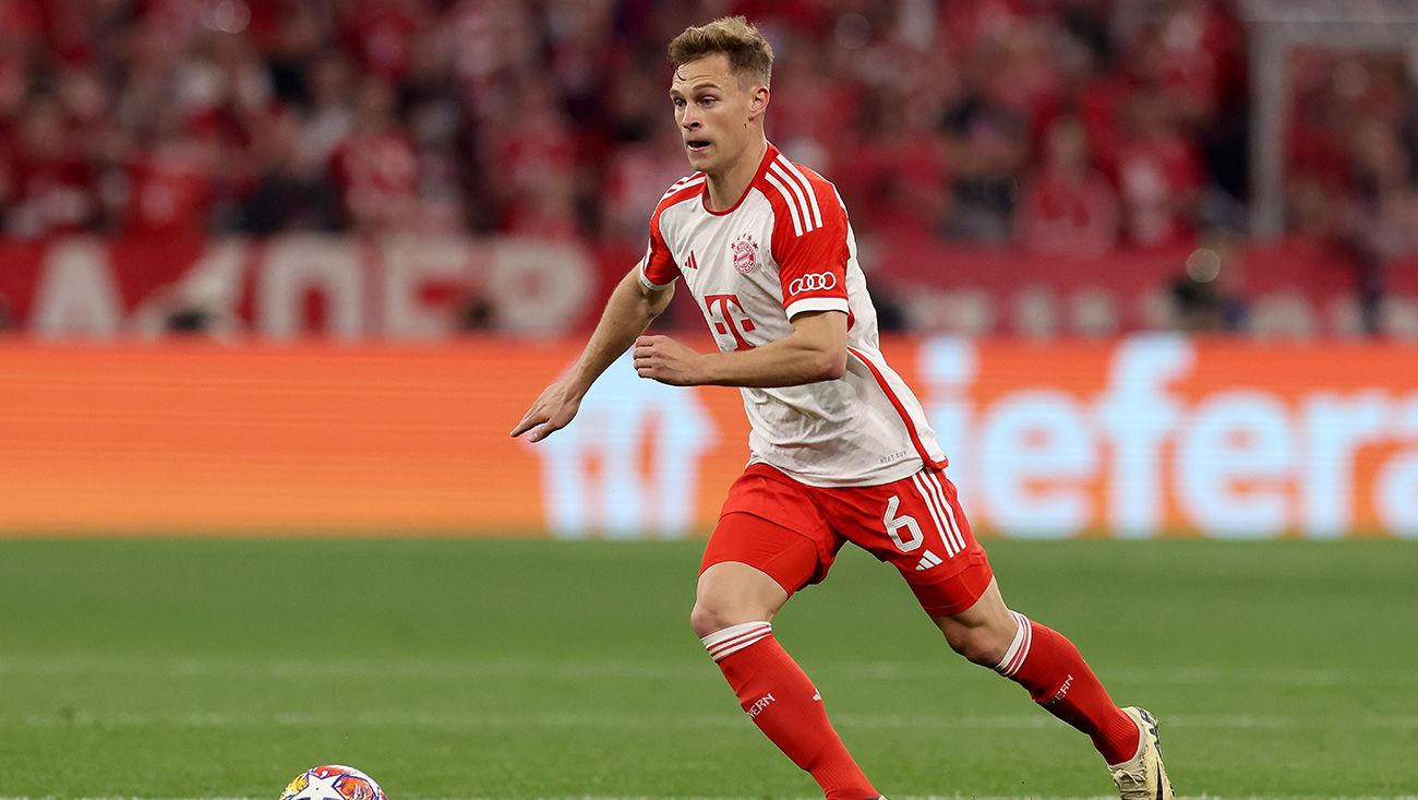 Joshua Kimmich durante un partido con el Bayern