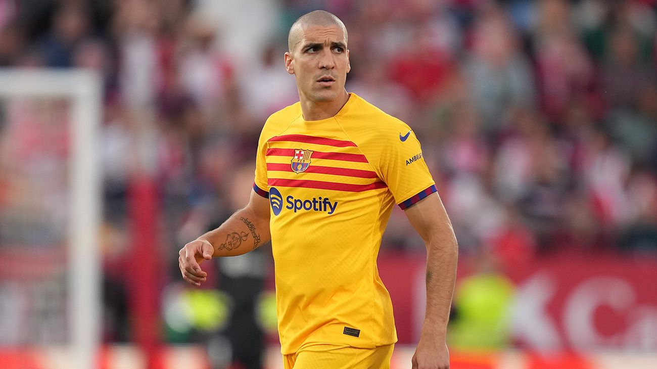 Oriol Romeu en el partido Barça Girona