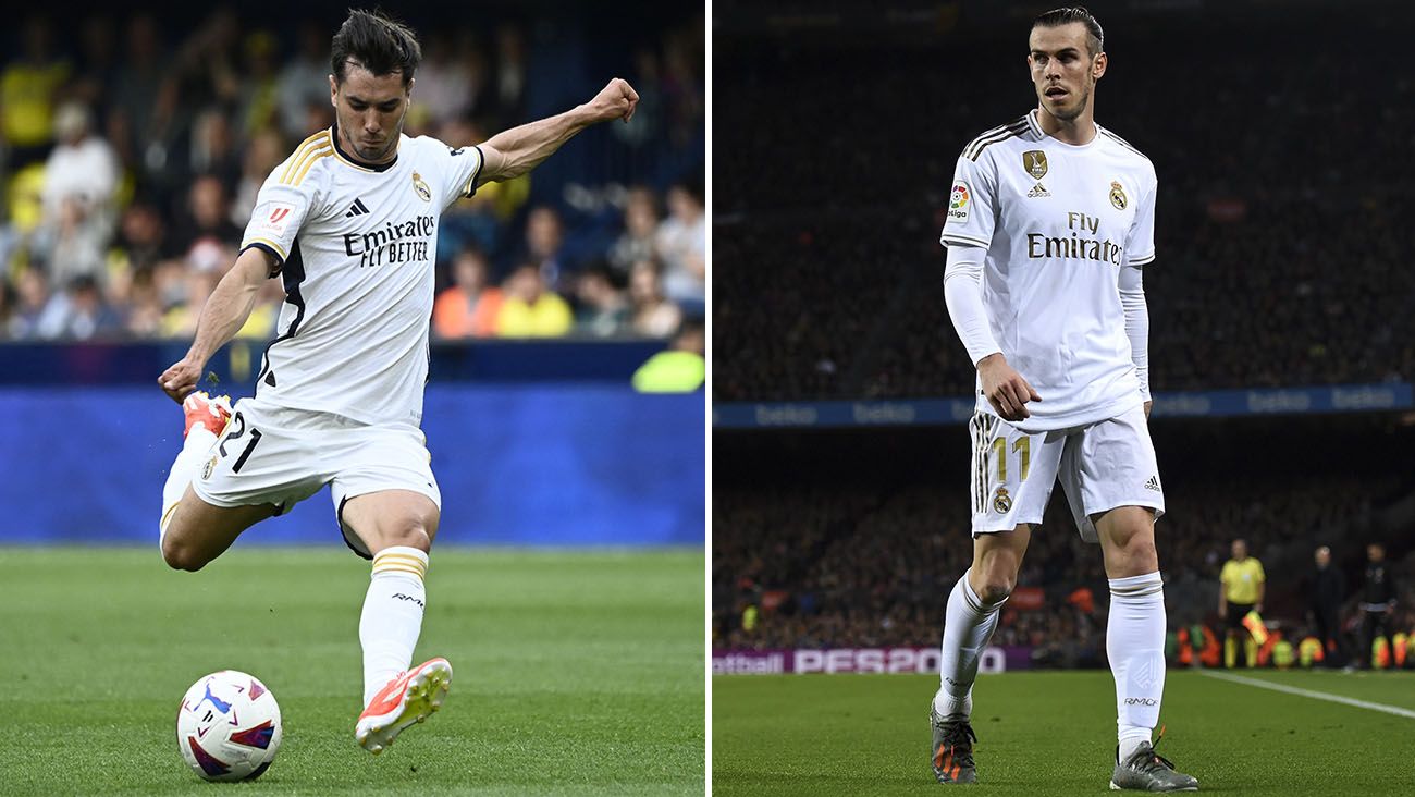 Brahim Díaz y Gareth Bale con el Real Madrid