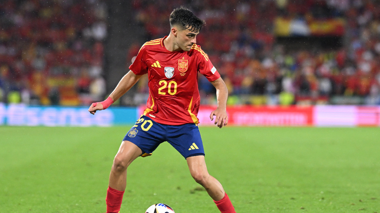 Pedri González en el duelo entre España y Georgia en los octavos de final de la Eurocopa 2024