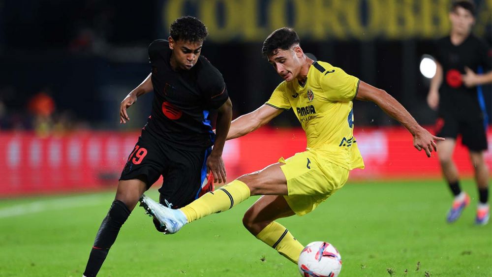 Lamine Yamal durante el Villarreal-Barça (1-5)