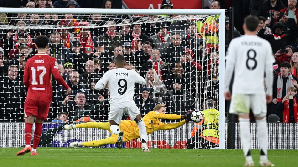 Kylian Mbappé fue un 'fantasma' en la debacle del Real Madrid en Liverpool