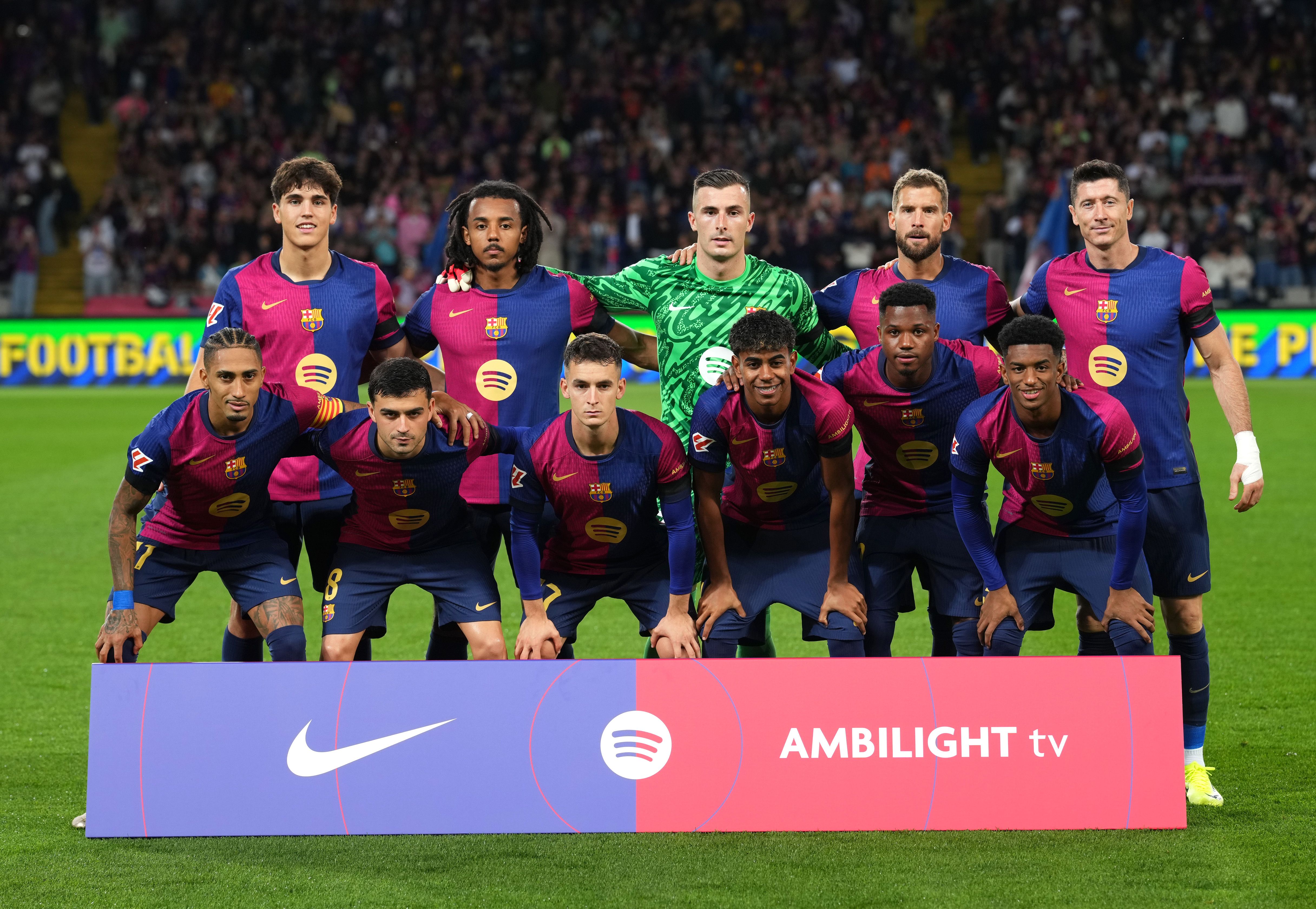 El once del Barça contra el Sevilla