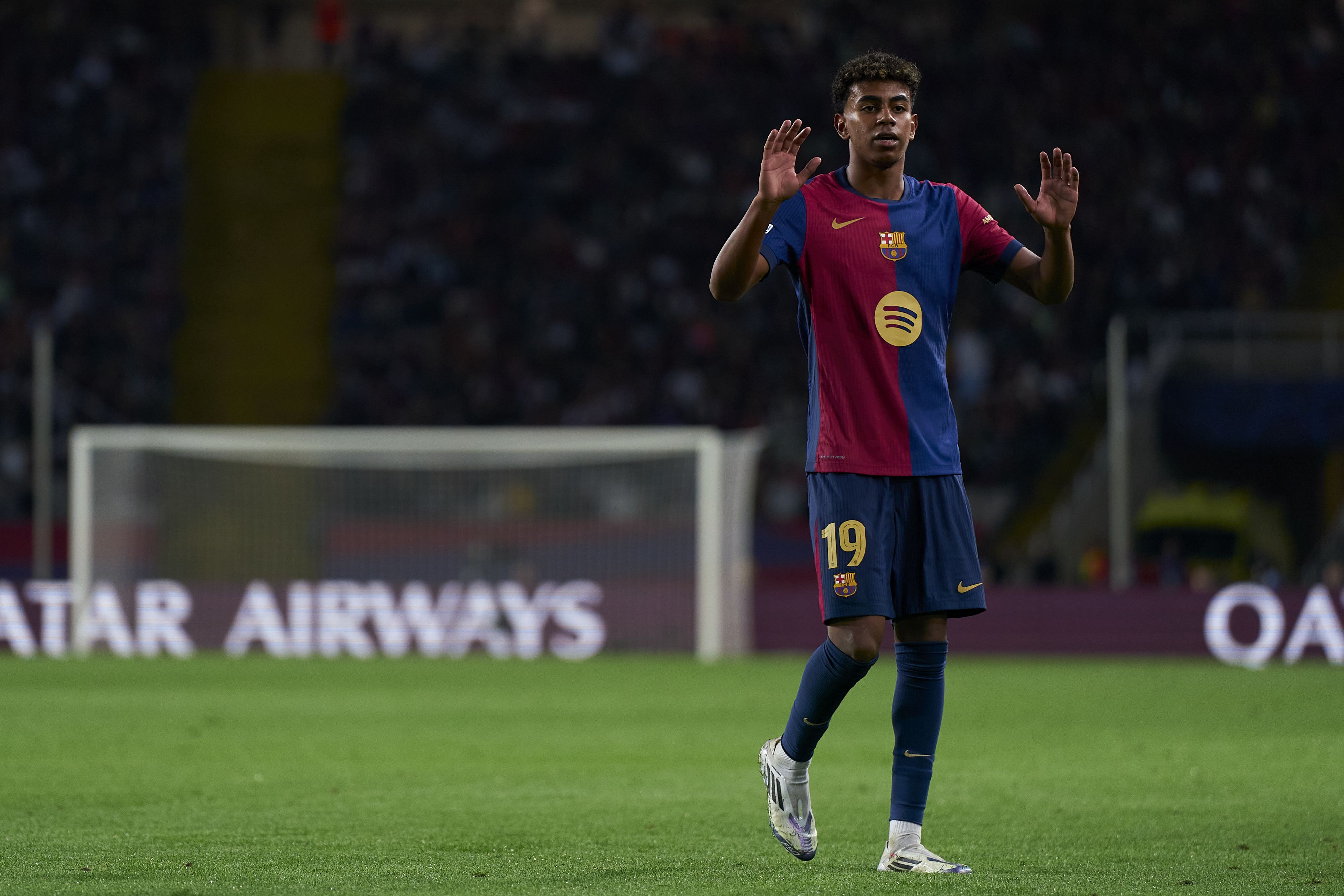 Lamine Yamal during the Barça-Bayern (4-1)