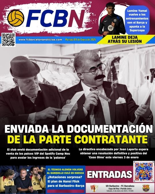 PORTADA FCBN 03 ENERO 2025 CASO OLMO PORTADA FCBN 03 ENERO 2025 CASO OLMO