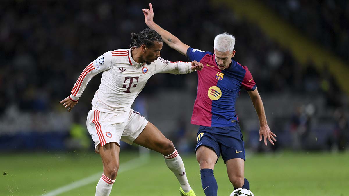 Dani Olmo, during the Barça-Bayern (4-1)
