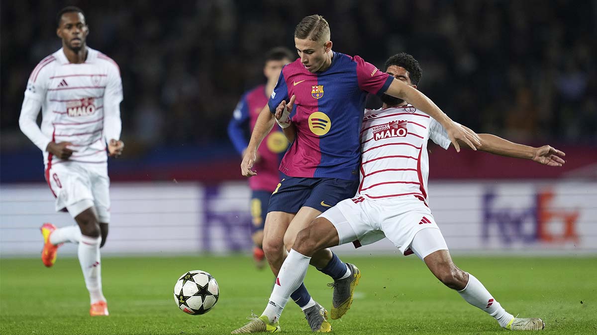 Fermín López, en un partido con el Barça