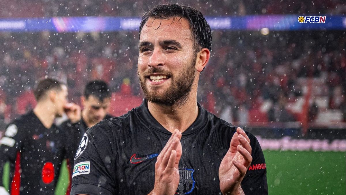 Eric García marca y deja un 'guiño' sobre su futuro en el Barça