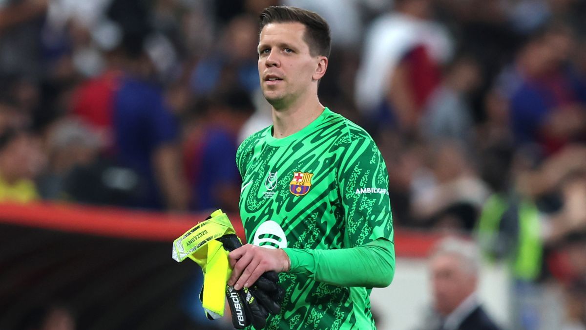 Wojciech Szczęsny en el duelo entre el FC Barcelona y el Real Madrid en la Supercopa de España 2025