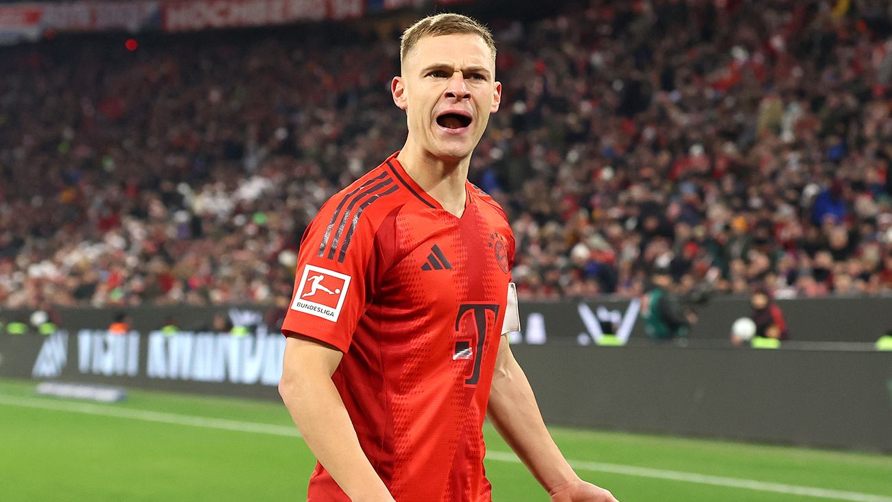 Joshua Kimmich en el duelo entre el Bayern Múnich y el RB Leipzig en la Bundesliga 2024 25
