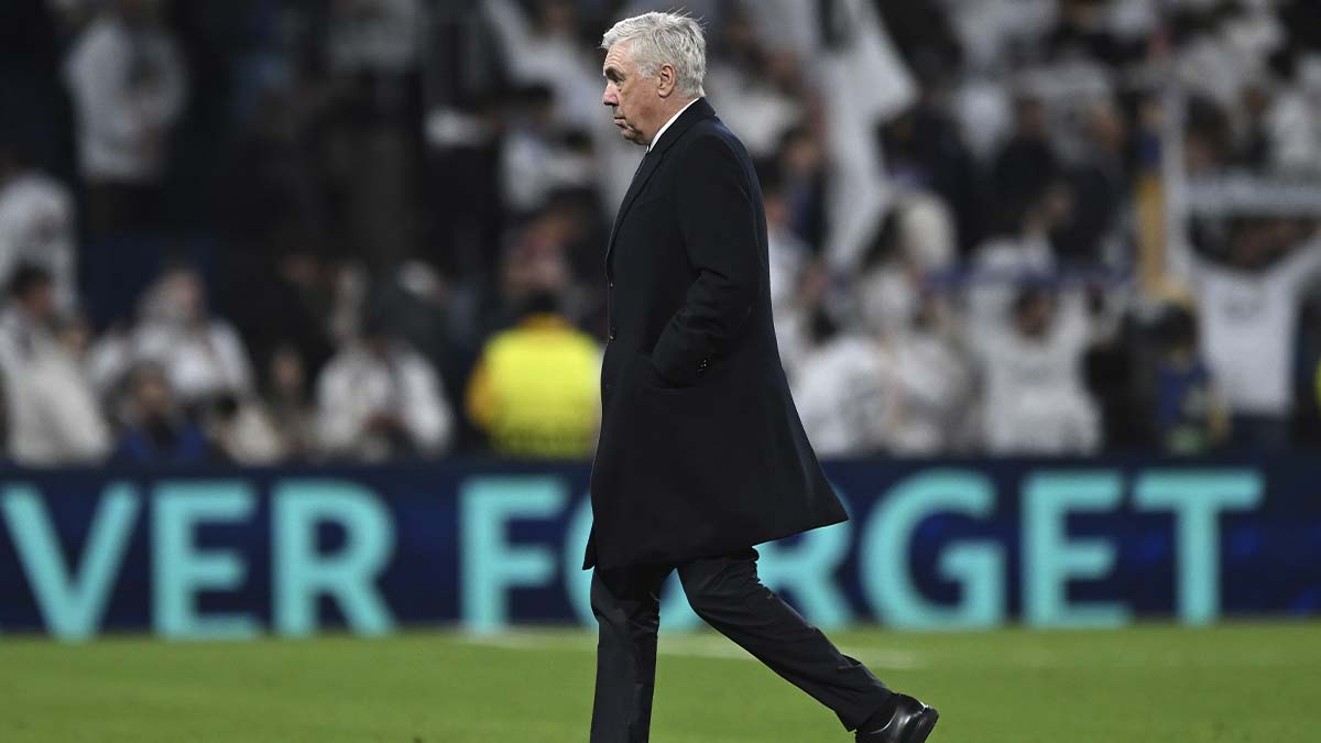 Carlo Ancelotti, después de un partido del Real Madrid
